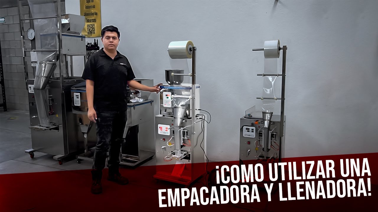 Te enseñamos como usar tu llenadora y empacadora de polvos y granos