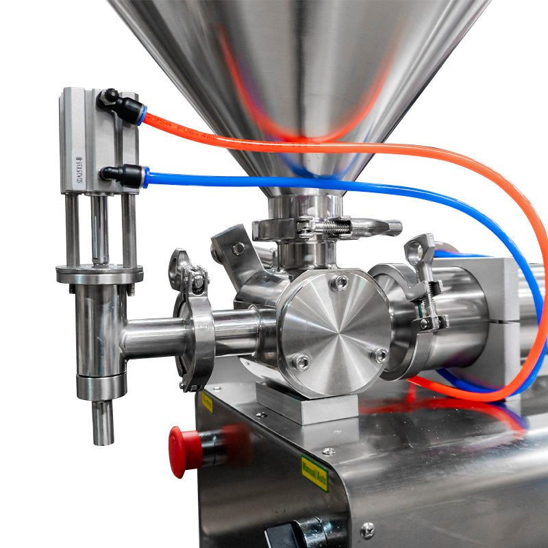 Llenadora de liquidos viscosos y cremas - Neumatica