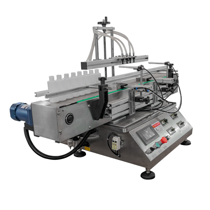 Llenadora de liquidos automatica PLC - 4 cabezales - D & M