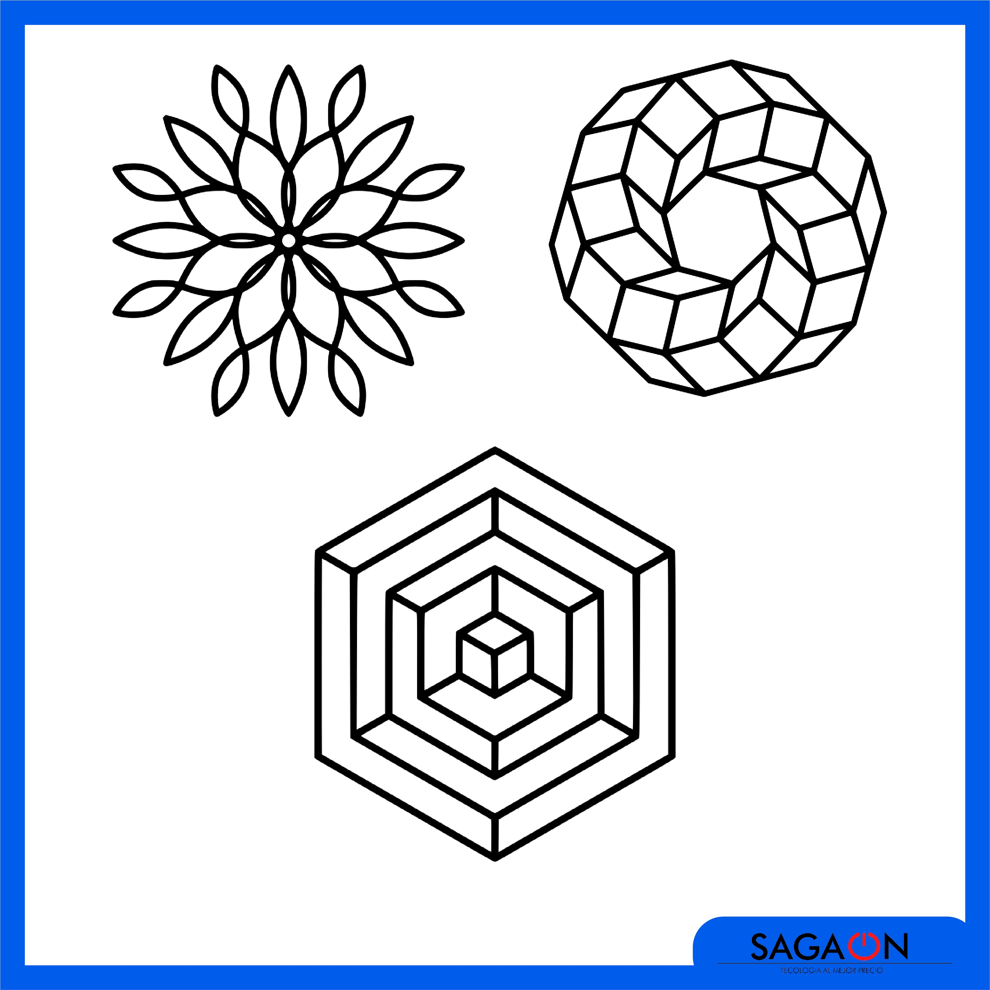 Diseños de figuras geometricas complejas — Sagaon S.A. de C.V.